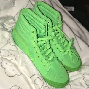 Green high top Vans